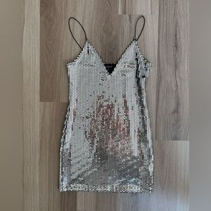 Topshop Glitter Dress